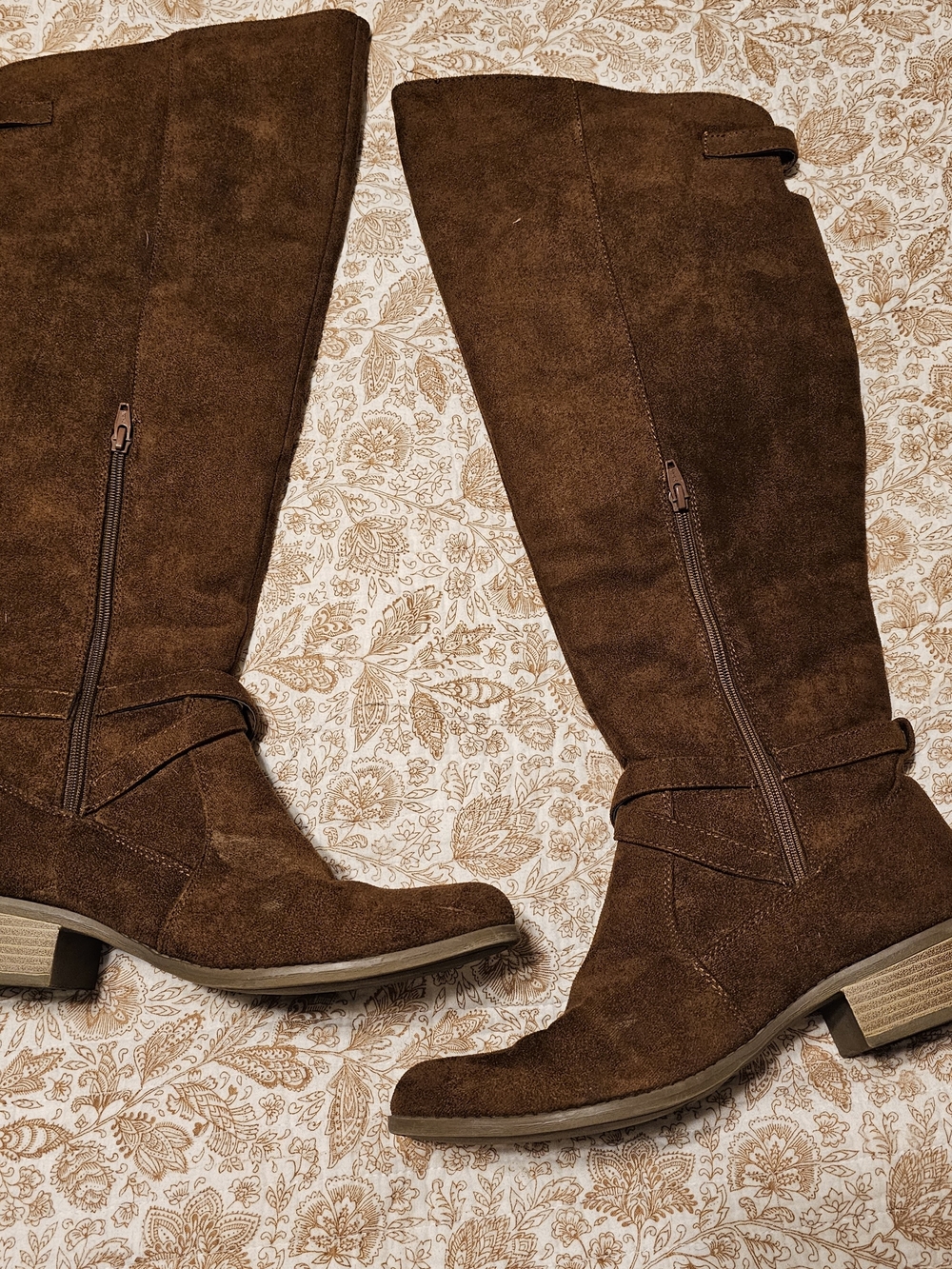 Merona Brown Suede Over-the-Knee Boots